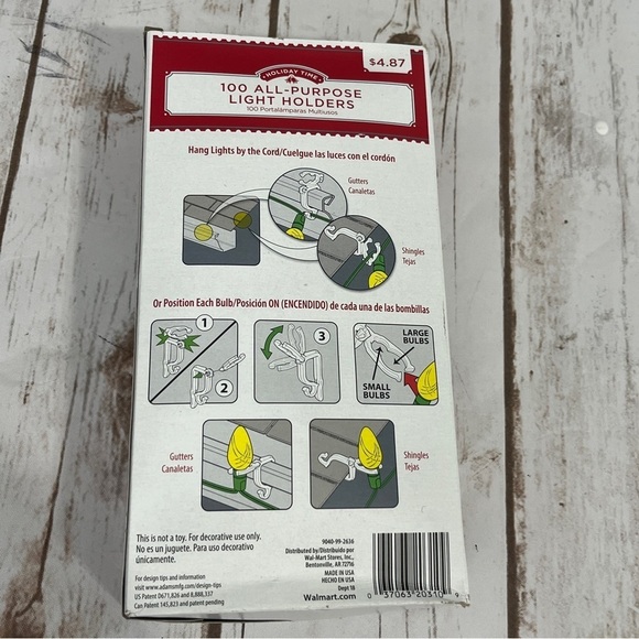 Christmas Holiday Light Holders Clips New - Picture 3 of 5